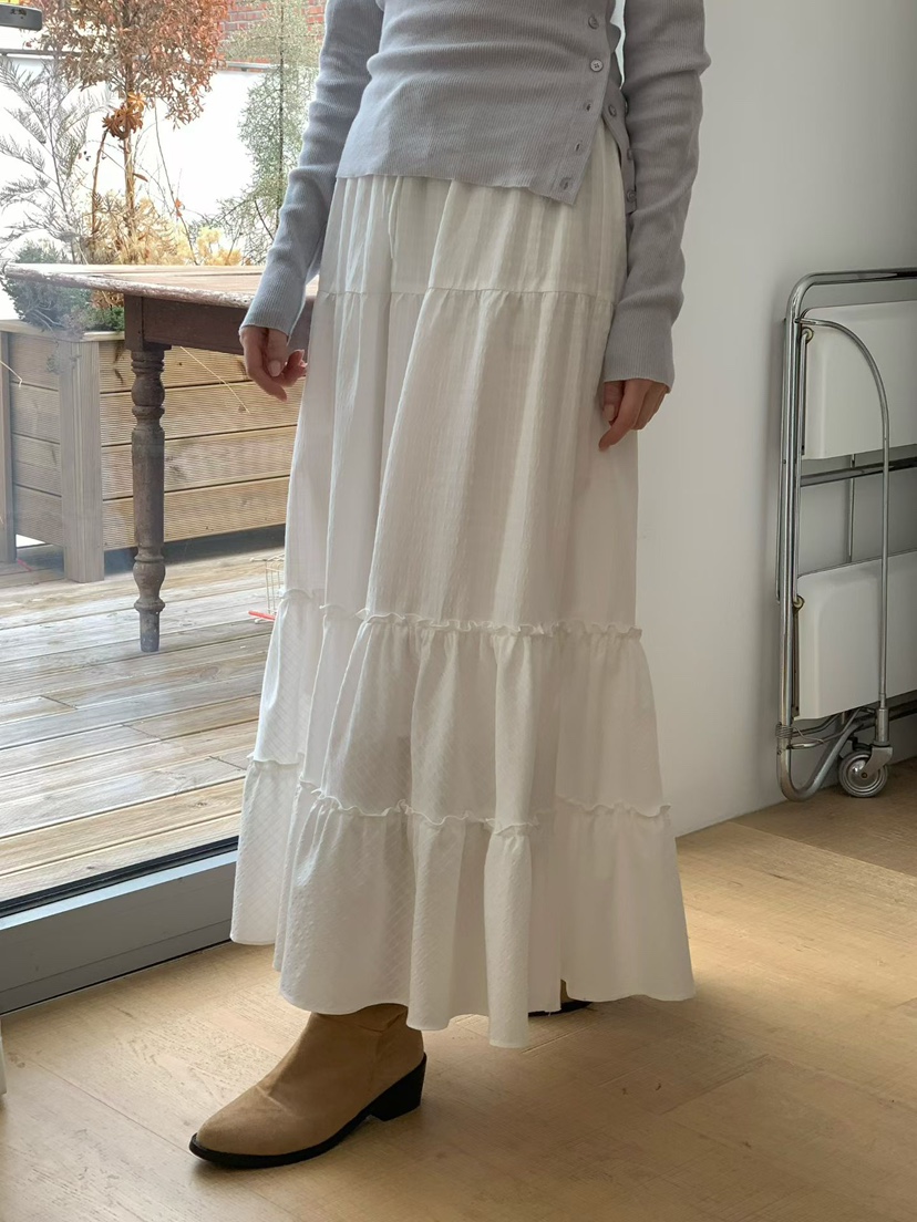 BINUS東大門實拍女裝新款推薦時尚職業休閑26春夏人氣長裙BINUS長裙