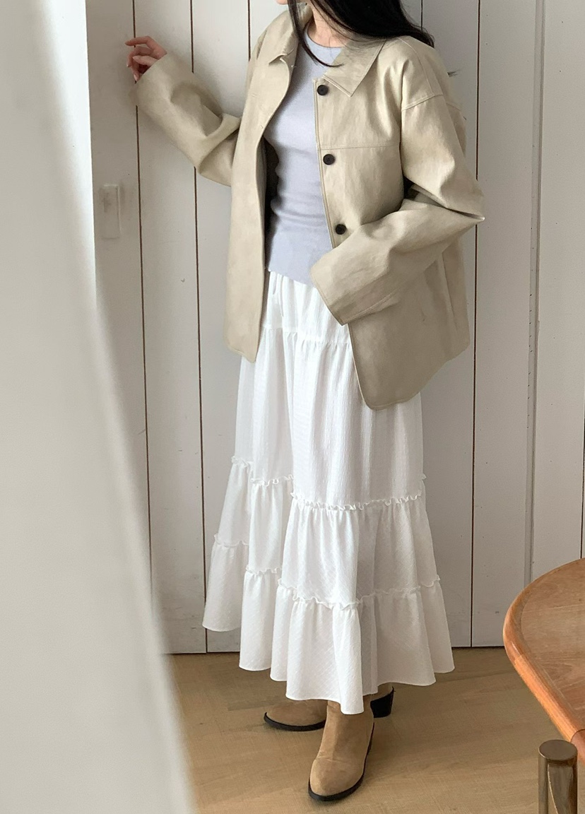 BINUS東大門實拍女裝新款推薦時尚職業休閑26春夏人氣長裙BINUS長裙