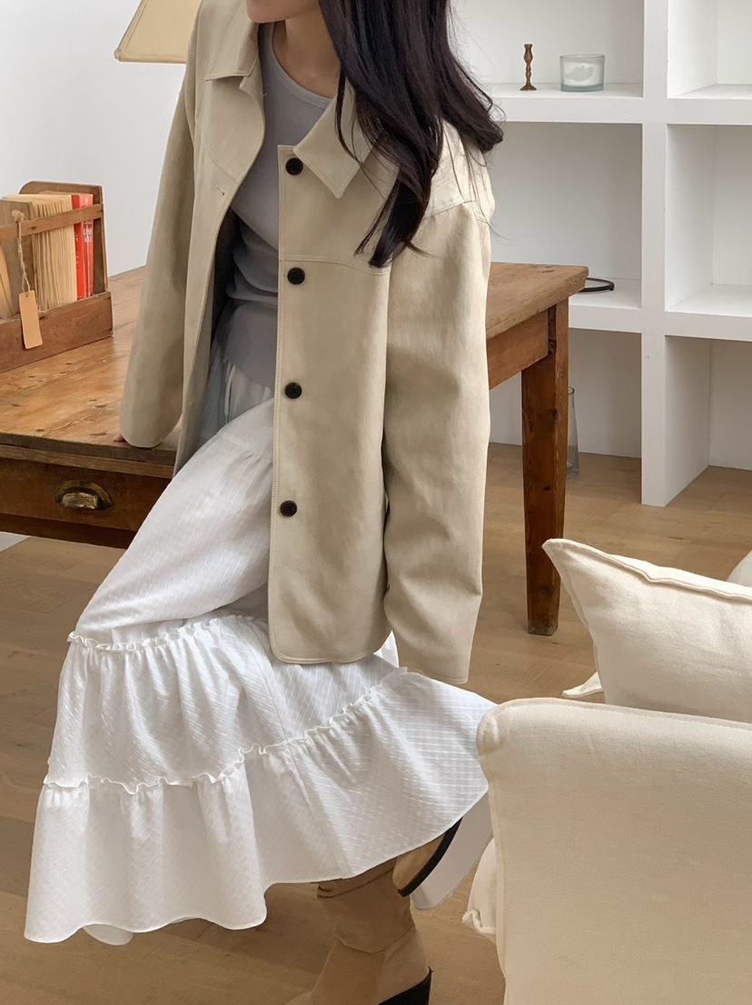 BINUS東大門實拍女裝新款推薦時尚職業休閑26春夏人氣長裙BINUS長裙