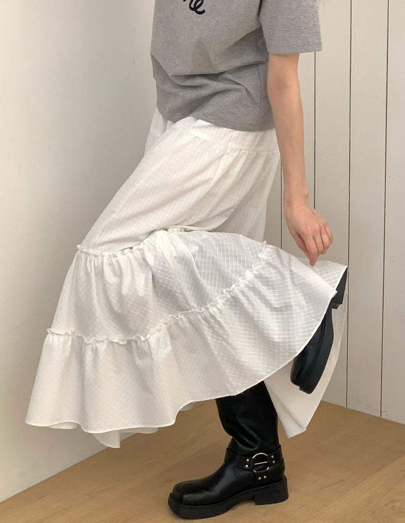 BINUS東大門實拍女裝新款推薦時尚職業休閑26春夏人氣長裙BINUS長裙