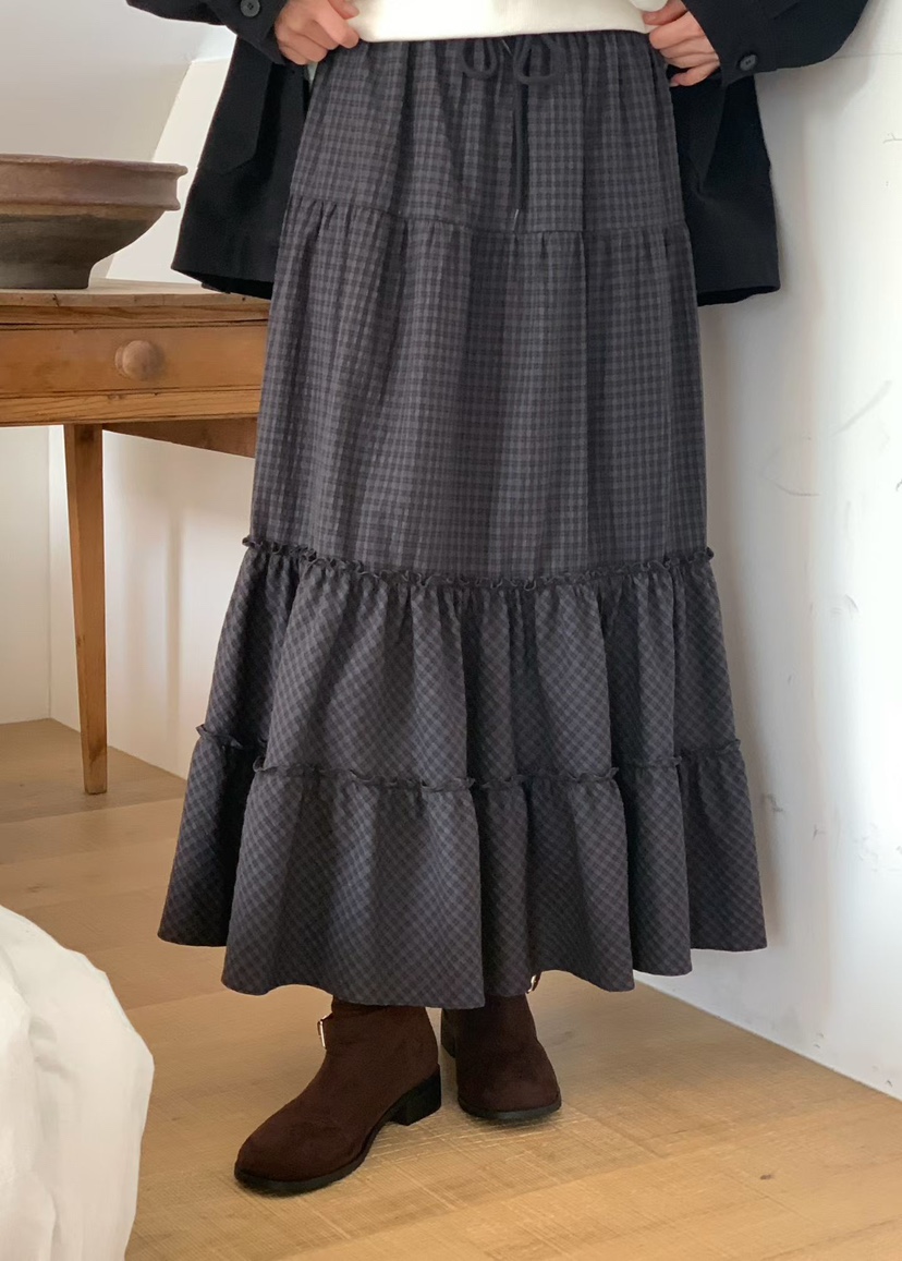 BINUS東大門實拍女裝新款推薦時尚職業休閑26春夏人氣長裙BINUS長裙圖色2