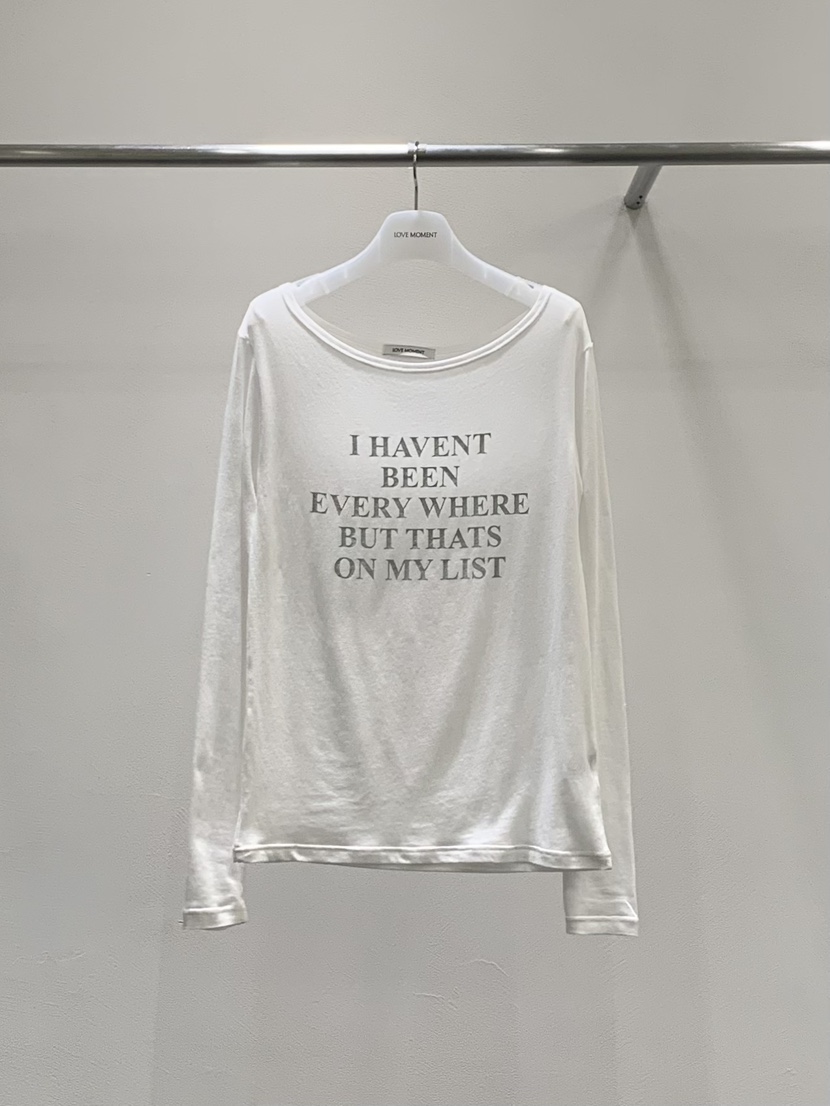 LOVE MOMENT東大門實拍女裝新品熱賣休閑人氣26春夏長袖T恤LOVE MOMENT長袖T恤圖色1