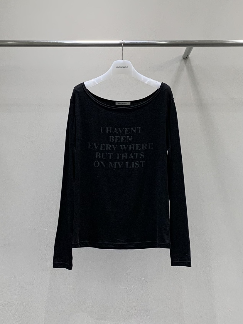 LOVE MOMENT東大門實拍女裝新品熱賣休閑人氣26春夏長袖T恤LOVE MOMENT長袖T恤圖色3