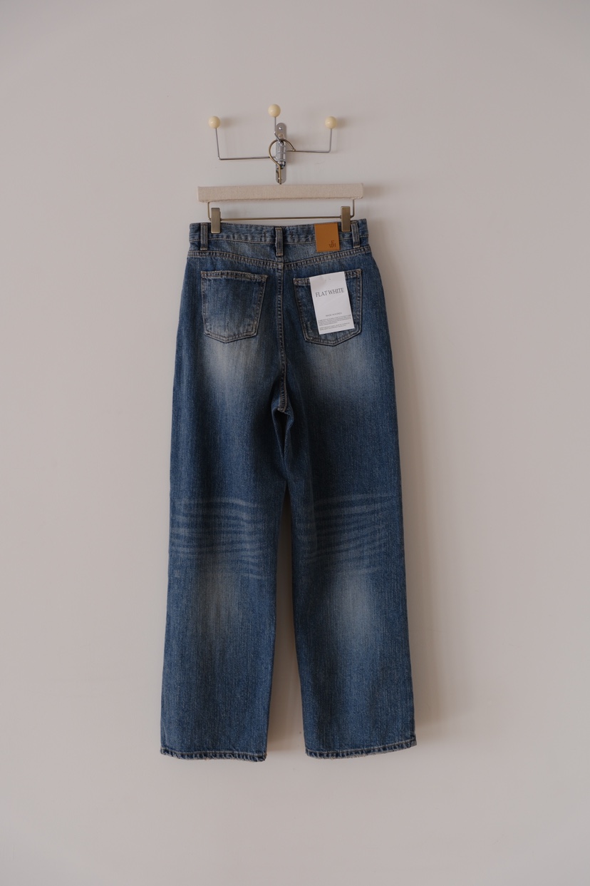 SORBET/FLAT WHITE韓國代購女士新品推薦時尚職業牛仔褲SORBET/FLAT WHITE牛仔褲