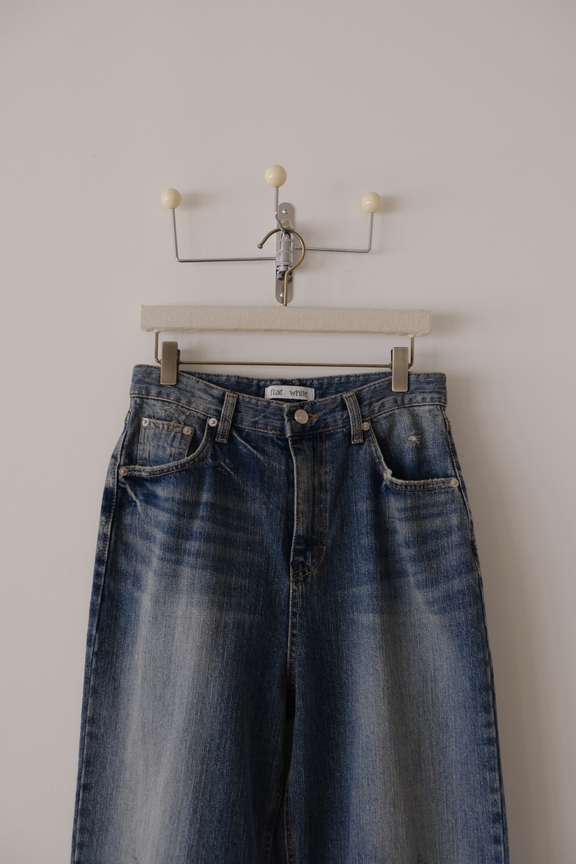 SORBET/FLAT WHITE韓國代購女士新品推薦時尚職業牛仔褲SORBET/FLAT WHITE牛仔褲