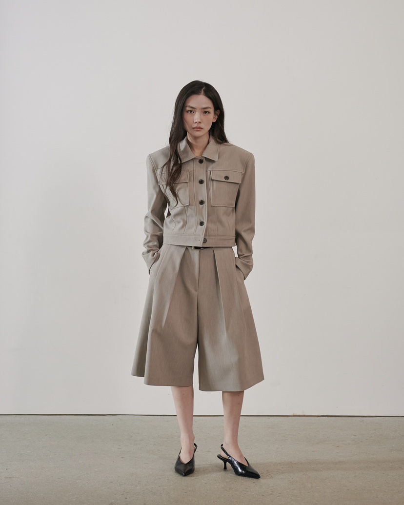 STAGE東大門實拍女士新品推薦熱賣26春夏休閑時尚夾克口袋STAGE夾克