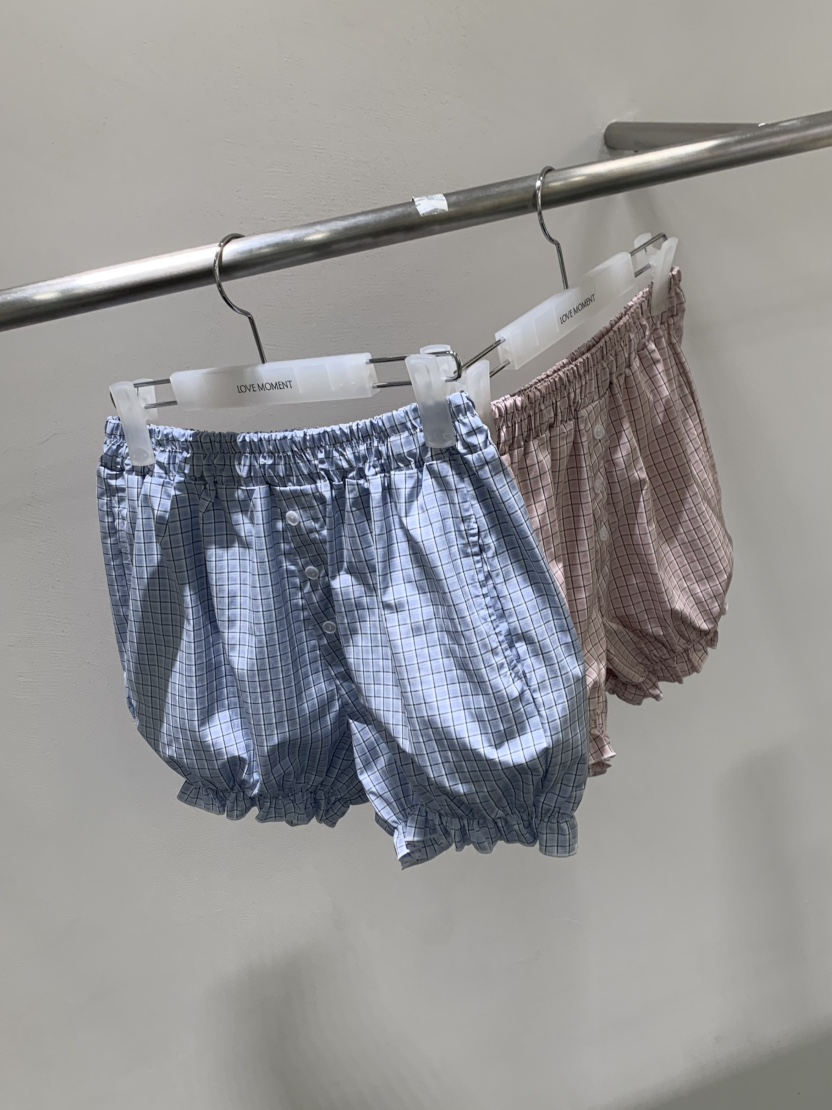 LOVE MOMENT東大門代購女士新款人氣26春夏推薦短褲格子LOVE MOMENT短褲