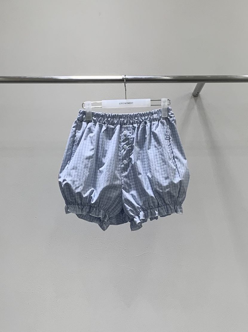LOVE MOMENT東大門代購女士新款人氣26春夏推薦短褲格子LOVE MOMENT短褲圖色2
