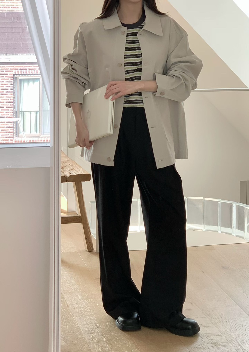 BINUS東大門代購女裝新品26春夏職業時尚真品熱賣休閑夾克BINUS夾克圖色2