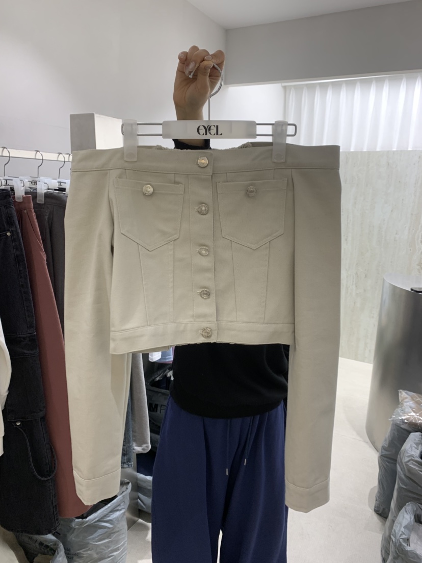 EYEL韓國代購女士新品休閑推薦真品時尚26春夏熱賣夾克純棉EYEL夾克圖色1