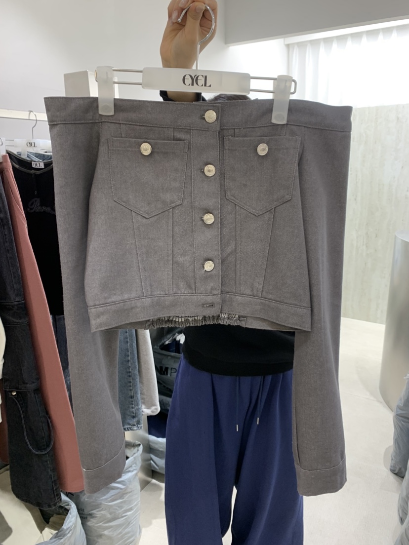 EYEL韓國代購女士新品休閑推薦真品時尚26春夏熱賣夾克純棉EYEL夾克圖色2