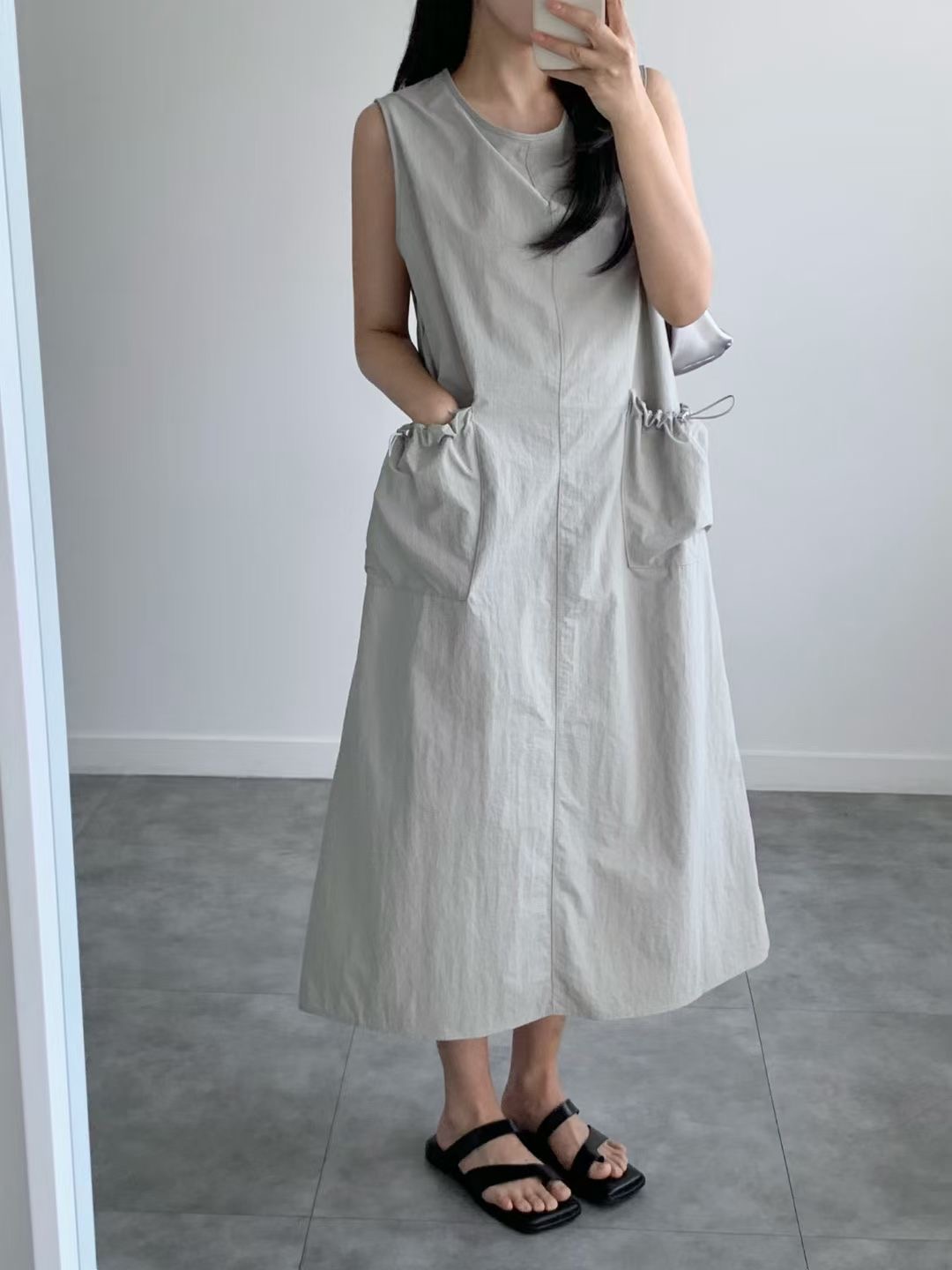 BRAND MARKET-브랜드마켓-T韓國直郵女士新品人氣連衣裙蝴蝶結BRAND MARKET-2件起連衣裙圖色1