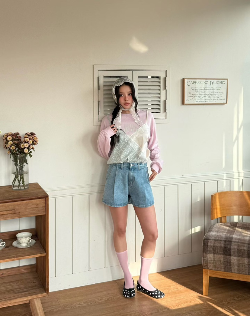 LOVABLE韓國代購女裝新款推薦休閑時尚26春季職業人氣短褲LOVABLE短褲