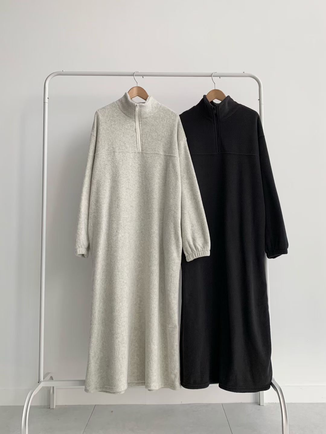 BRAND MARKET-브랜드마켓-T韓國直郵女士新款推薦連衣裙抓絨長款BRAND MARKET-2件起連衣裙