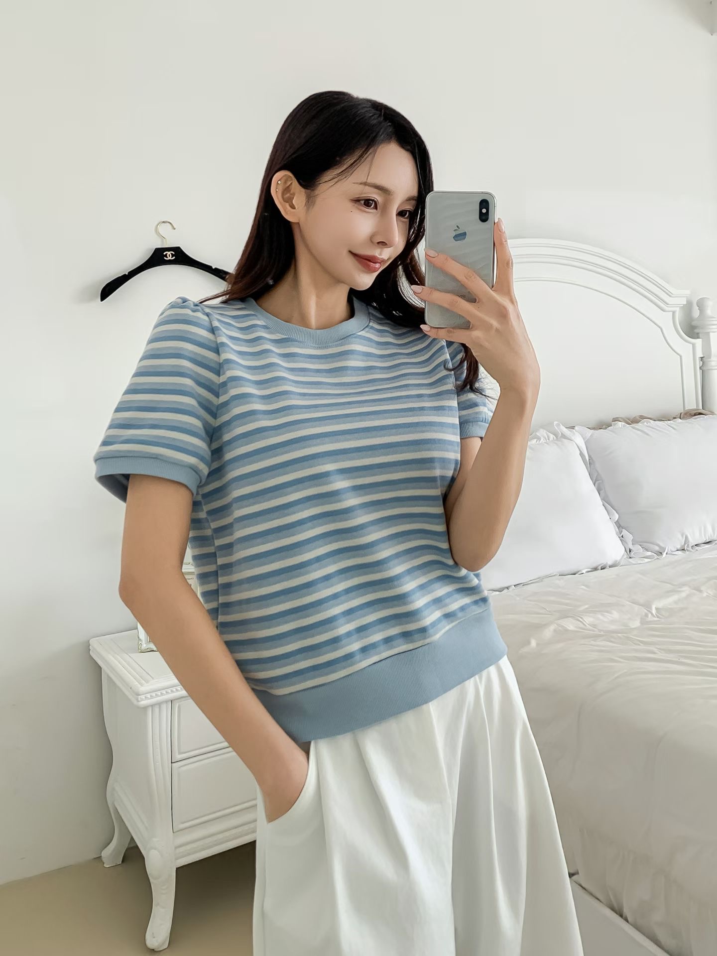 KKANNJUU東大門直郵女士新款推薦休閑時尚熱賣26春季人氣T恤KKAMJUUT恤圖色2