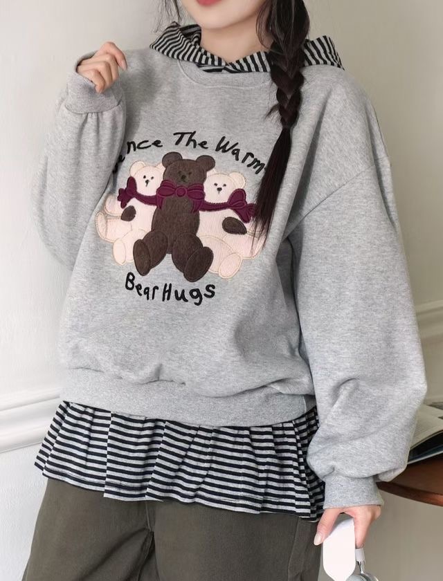 KKANNJUU韓國直郵女裝新品人氣熱賣休閑職業時尚26春季衛衣KKAMJUU衛衣