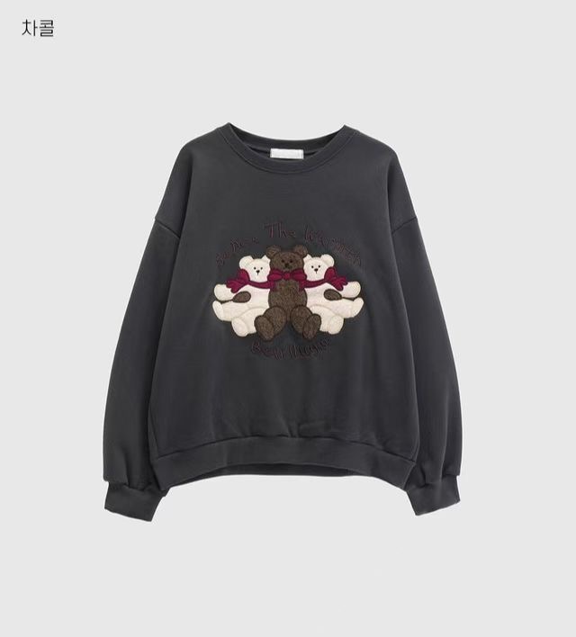 KKANNJUU韓國直郵女裝新品人氣熱賣休閑職業時尚26春季衛衣KKAMJUU衛衣圖色3