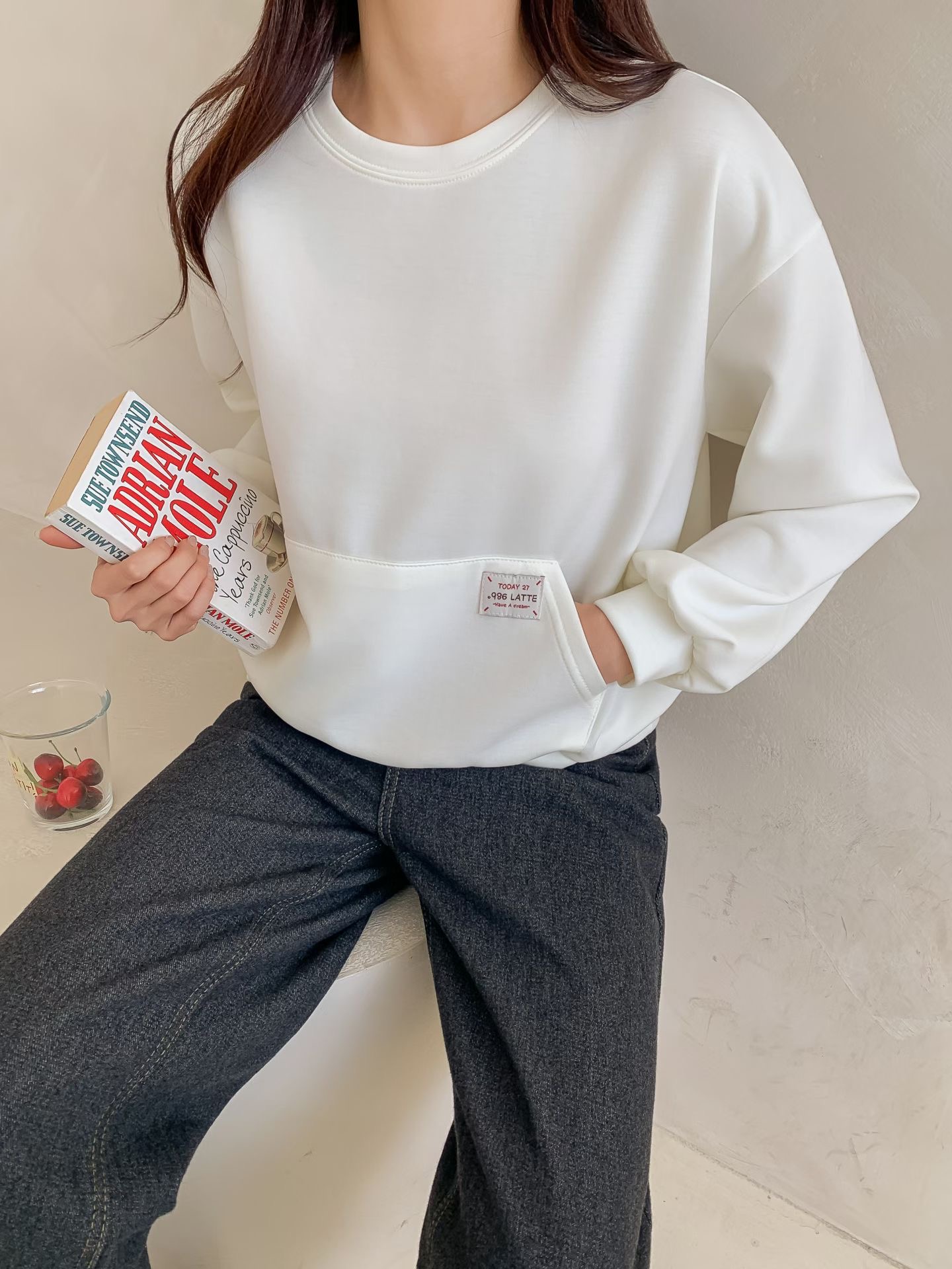 KKANNJUU韓國代購女裝新品時尚推薦職業26春季休閑熱賣衛衣KKAMJUU衛衣圖色2