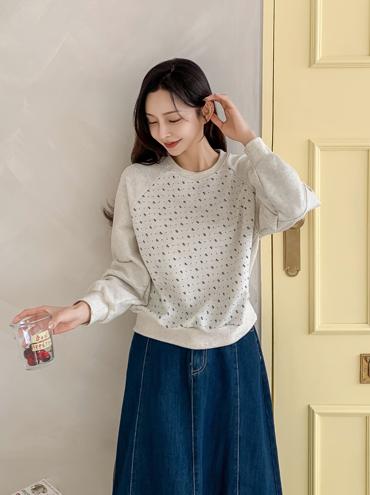 KKANNJUU東大門實拍女裝新品時尚職業人氣26春季熱賣衛衣KKAMJUU衛衣圖色2