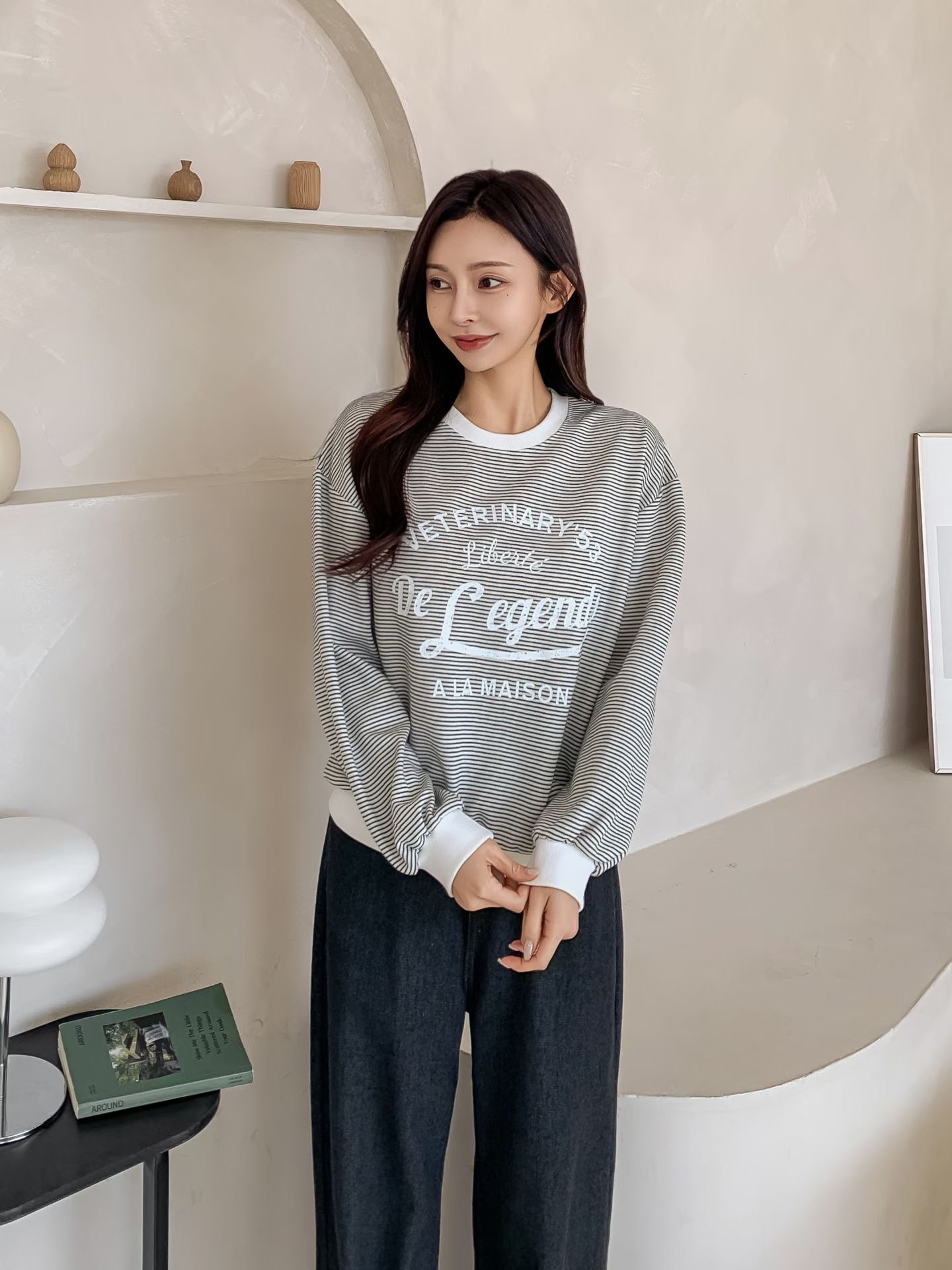 KKANNJUU東大門直郵女裝新款時尚26春季推薦休閑熱賣衛衣KKAMJUU衛衣圖色2