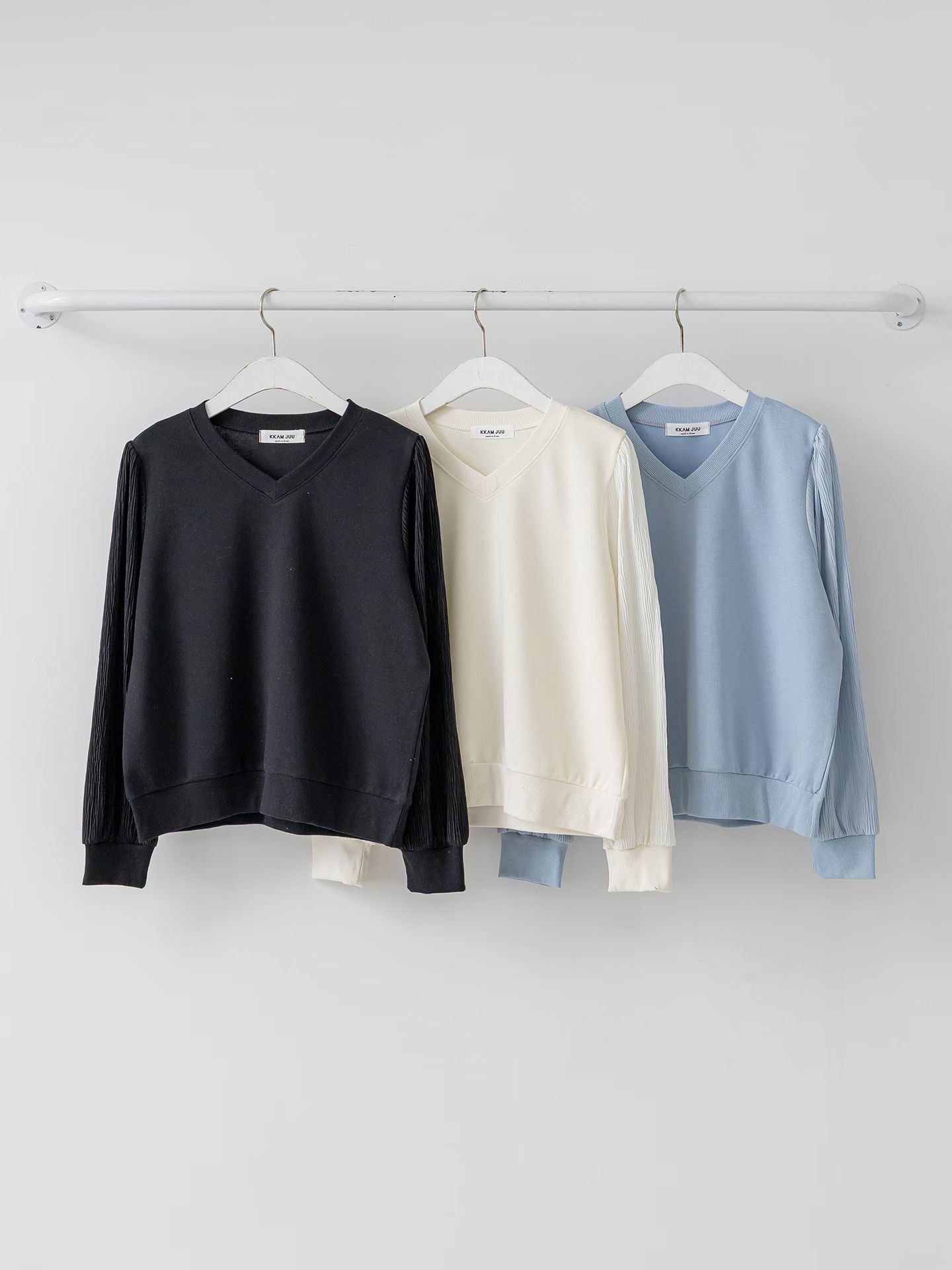 KKANNJUU韓國代購女士新品推薦職業26春季休閑襯衫蕾絲衫KKAMJUU襯衫/蕾絲衫