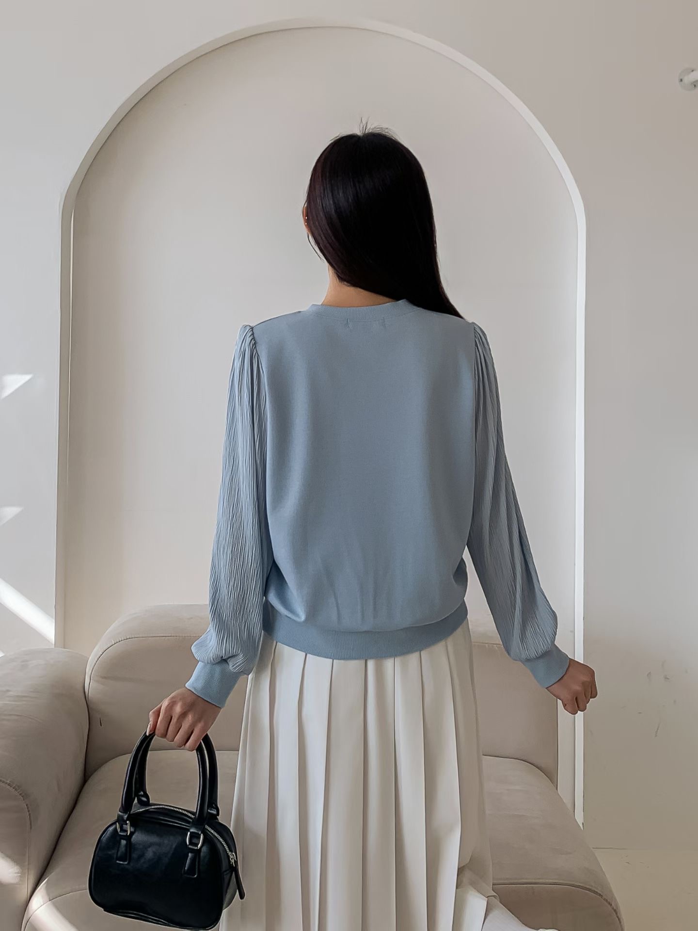 KKANNJUU韓國代購女士新品推薦職業26春季休閑襯衫蕾絲衫KKAMJUU襯衫/蕾絲衫