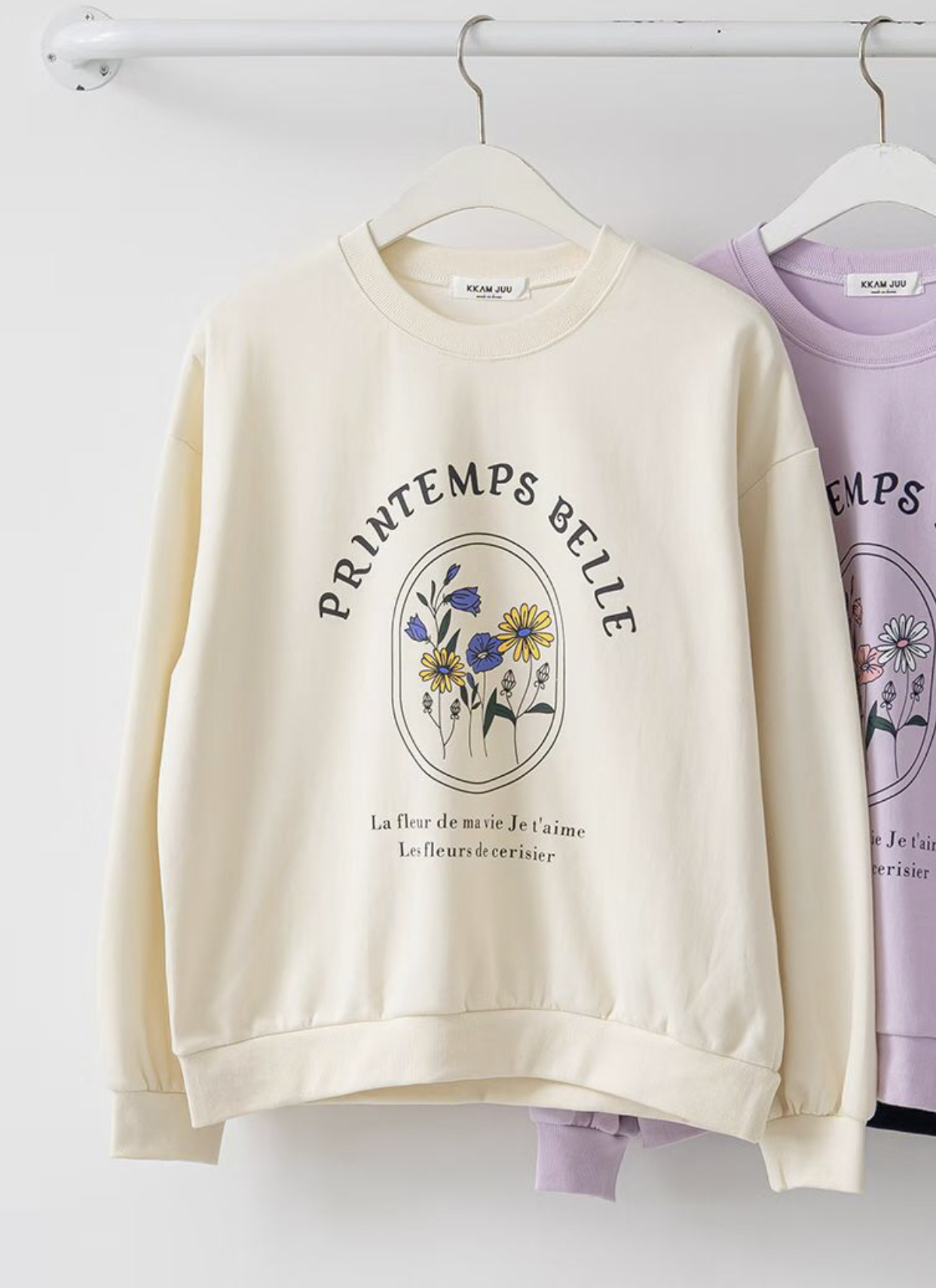 KKANNJUU韓國直郵女裝新款推薦人氣職業休閑時尚26春季衛衣KKAMJUU衛衣圖色1