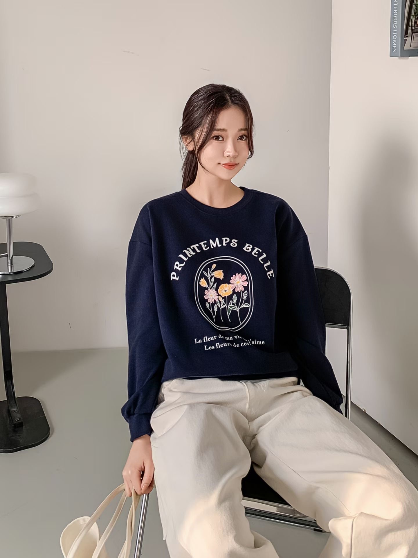 KKANNJUU韓國直郵女裝新款推薦人氣職業休閑時尚26春季衛衣KKAMJUU衛衣圖色3