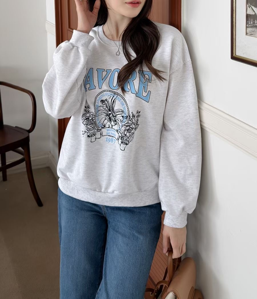 KKANNJUU東大門代購女士新品時尚熱賣推薦休閑職業人氣衛衣KKAMJUU衛衣