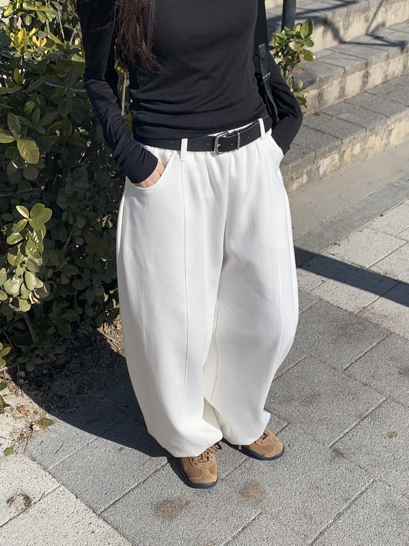 LOGARDEN東大門直郵女裝新品人氣職業推薦時尚休閑褲系帶LO GARDEN休閑褲