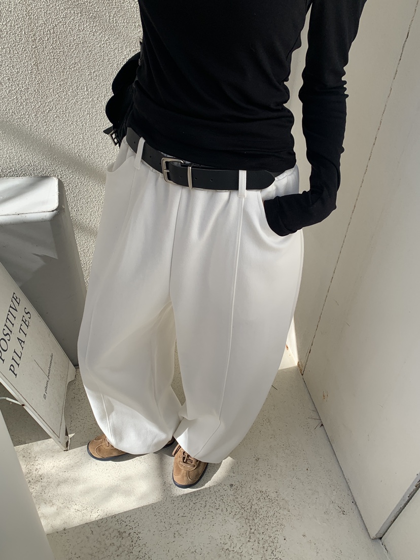 LOGARDEN東大門直郵女裝新品人氣職業推薦時尚休閑褲系帶LO GARDEN休閑褲