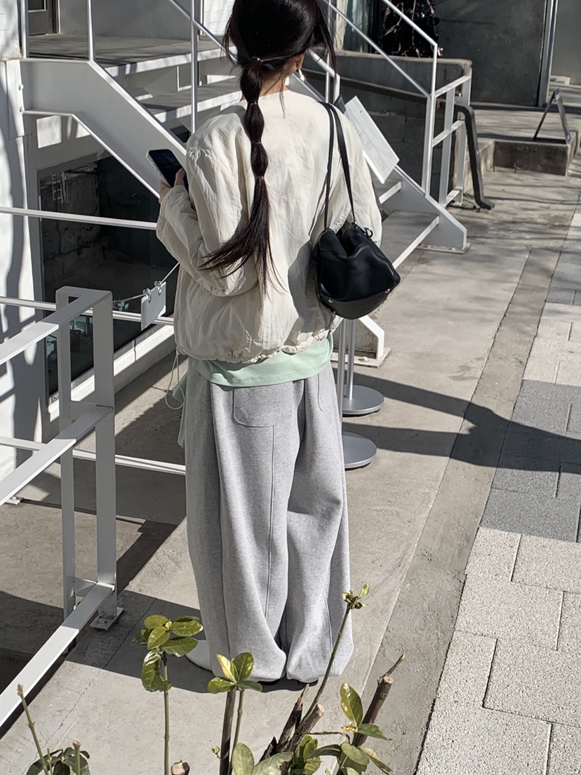 LOGARDEN東大門直郵女裝新品人氣職業推薦時尚休閑褲系帶LO GARDEN休閑褲