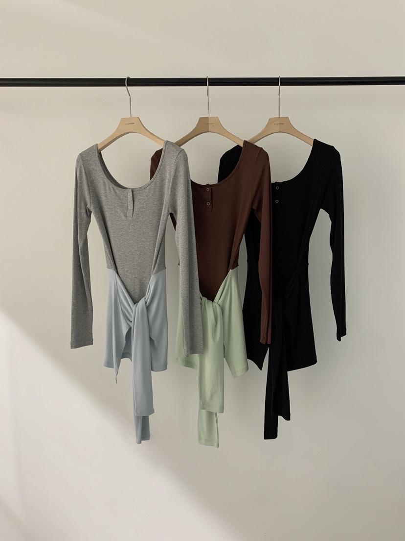 LOGARDEN韓國代購女士新款推薦休閑真品人氣時尚職業長袖T恤LO GARDEN長袖T恤