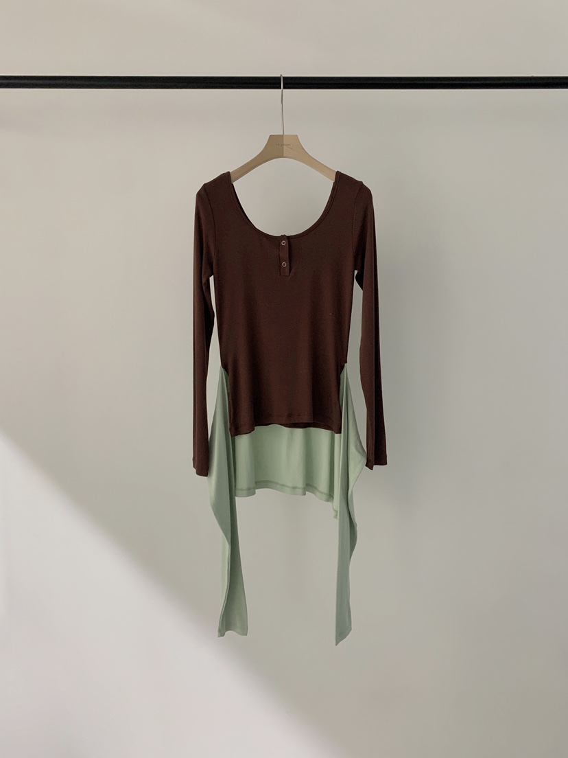 LOGARDEN韓國代購女士新款推薦休閑真品人氣時尚職業長袖T恤LO GARDEN長袖T恤圖色1