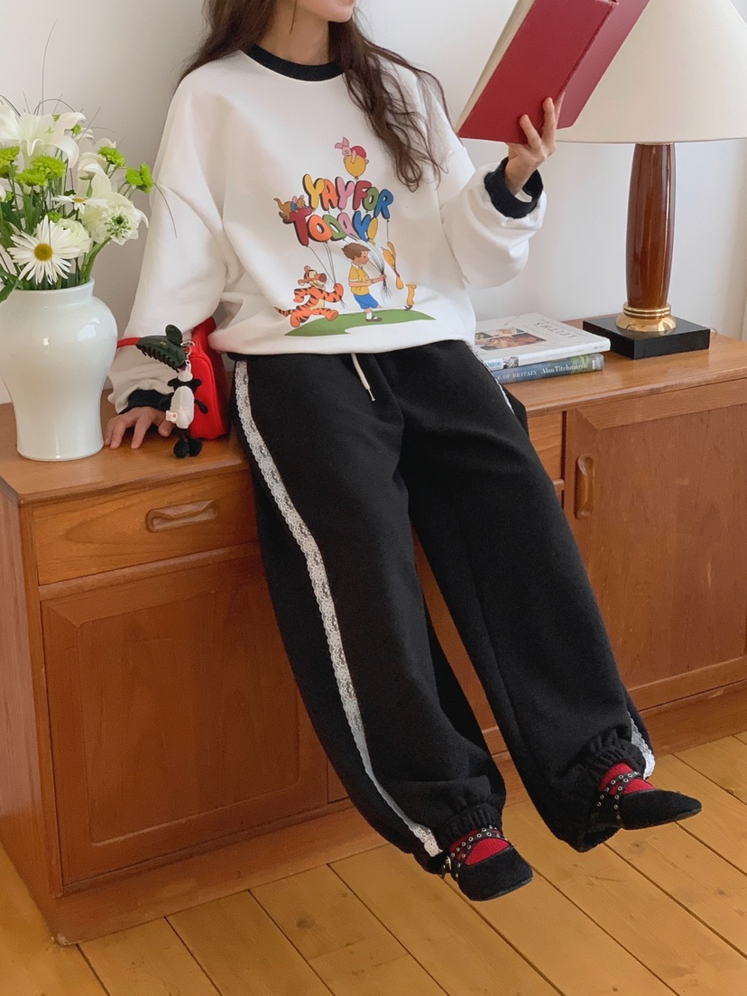 TOLL韓國代購女士新款熱賣26春夏時尚人氣真品休閑褲腰帶TOLL休閑褲