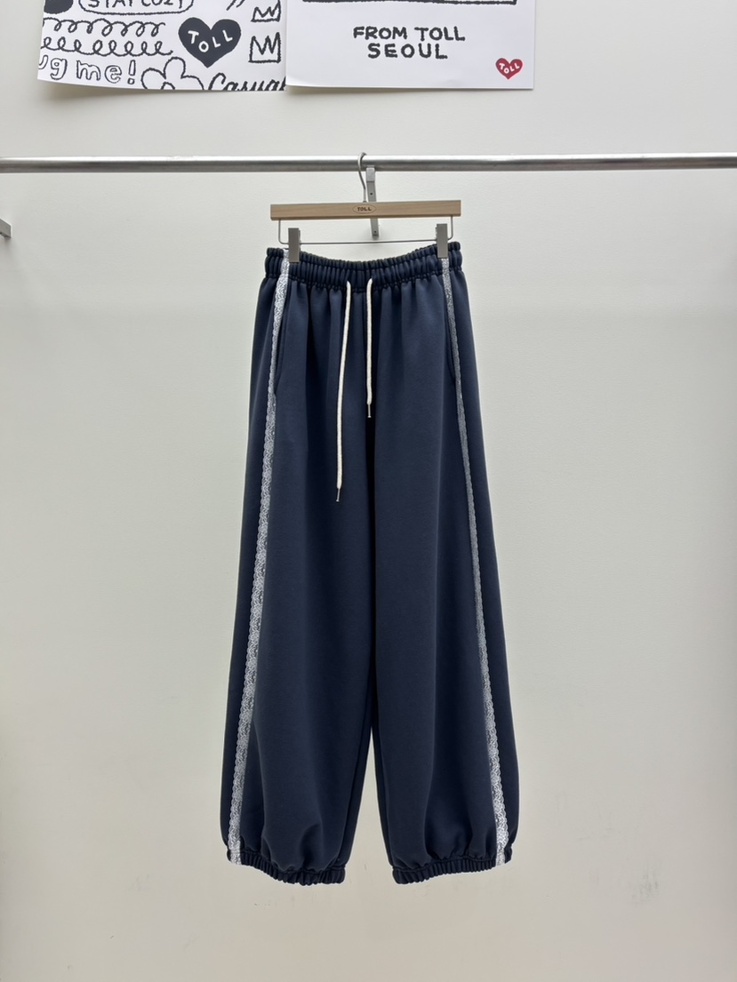 TOLL韓國代購女士新款熱賣26春夏時尚人氣真品休閑褲腰帶TOLL休閑褲圖色2