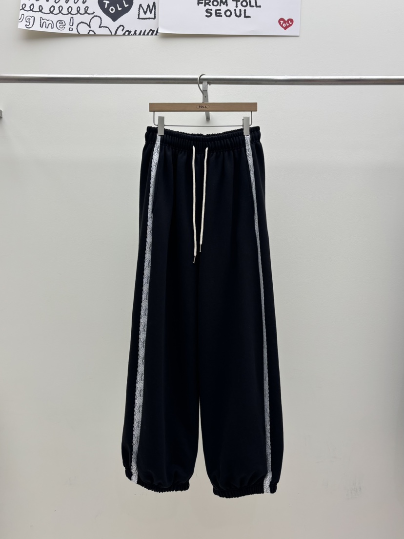 TOLL韓國代購女士新款熱賣26春夏時尚人氣真品休閑褲腰帶TOLL休閑褲圖色3