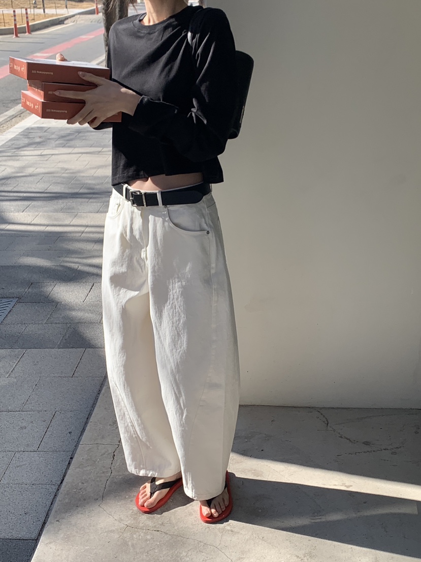 LOGARDEN韓國直郵女裝新款推薦人氣休閑時尚休閑褲不含腰帶LO GARDEN休閑褲