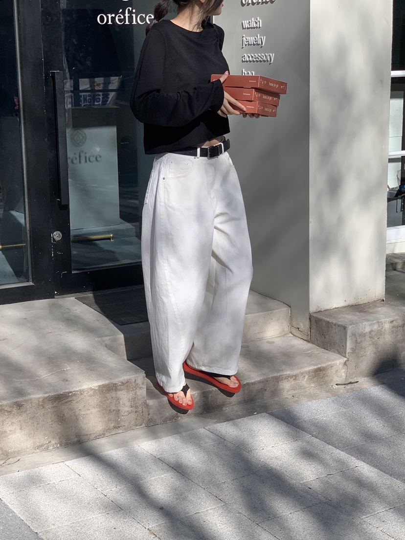 LOGARDEN韓國直郵女裝新款推薦人氣休閑時尚休閑褲不含腰帶LO GARDEN休閑褲