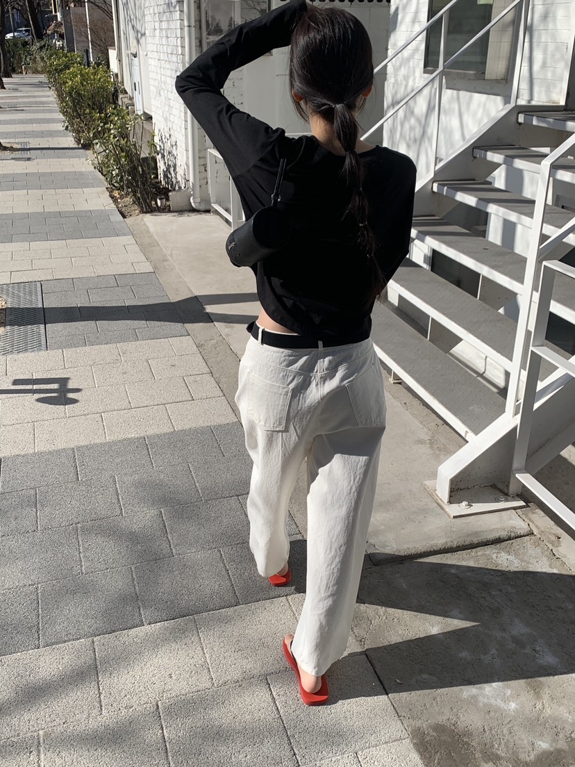 LOGARDEN韓國直郵女裝新款推薦人氣休閑時尚休閑褲不含腰帶LO GARDEN休閑褲