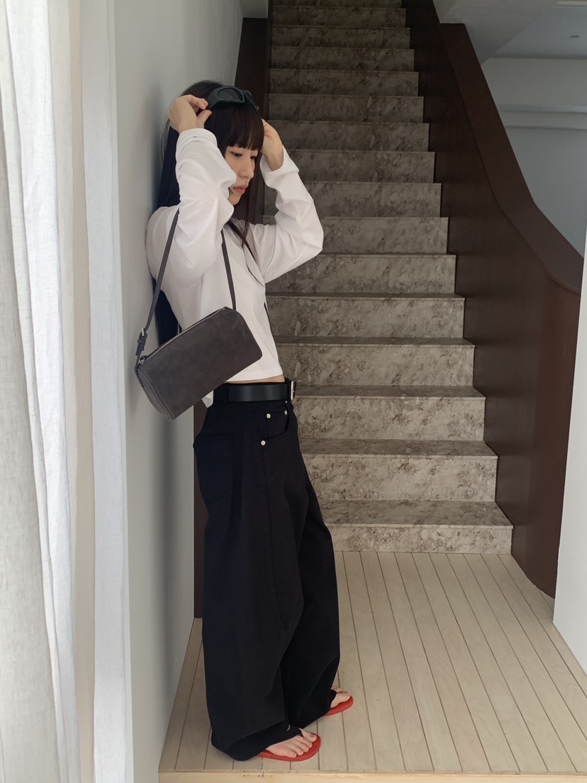 LOGARDEN韓國直郵女裝新款推薦人氣休閑時尚休閑褲不含腰帶LO GARDEN休閑褲