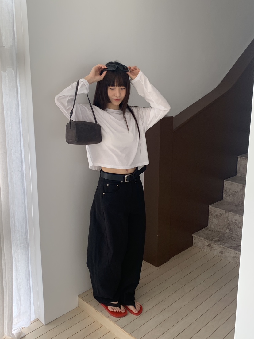 LOGARDEN韓國直郵女裝新款推薦人氣休閑時尚休閑褲不含腰帶LO GARDEN休閑褲