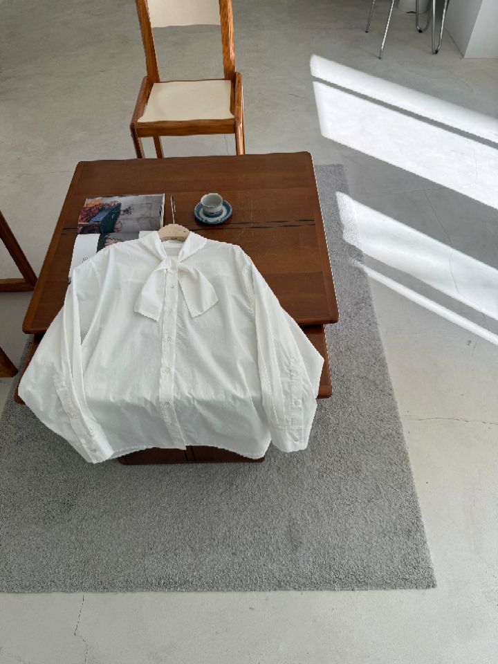 MARE東大門實拍女裝新款休閑人氣時尚真品襯衫蕾絲衫系帶MARE襯衫/蕾絲衫圖色1