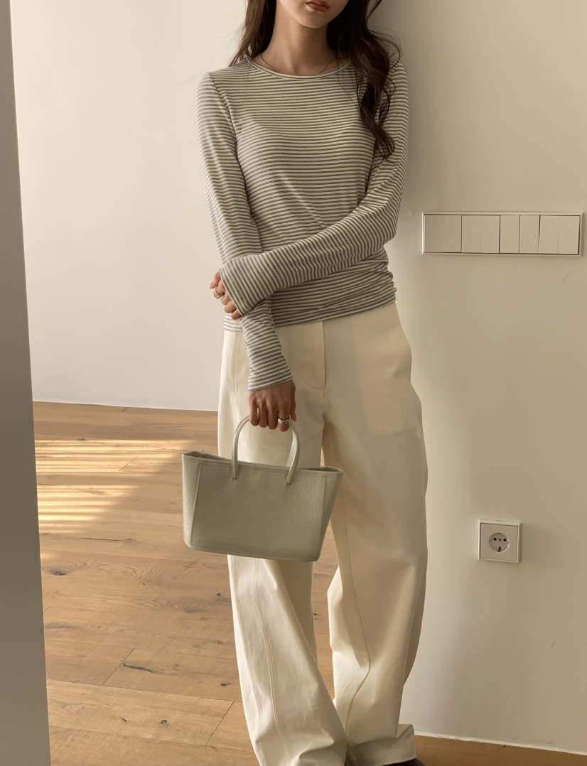 NOTICE東大門實拍女裝新款推薦人氣真品熱賣26春夏長袖T恤NOTICE長袖T恤