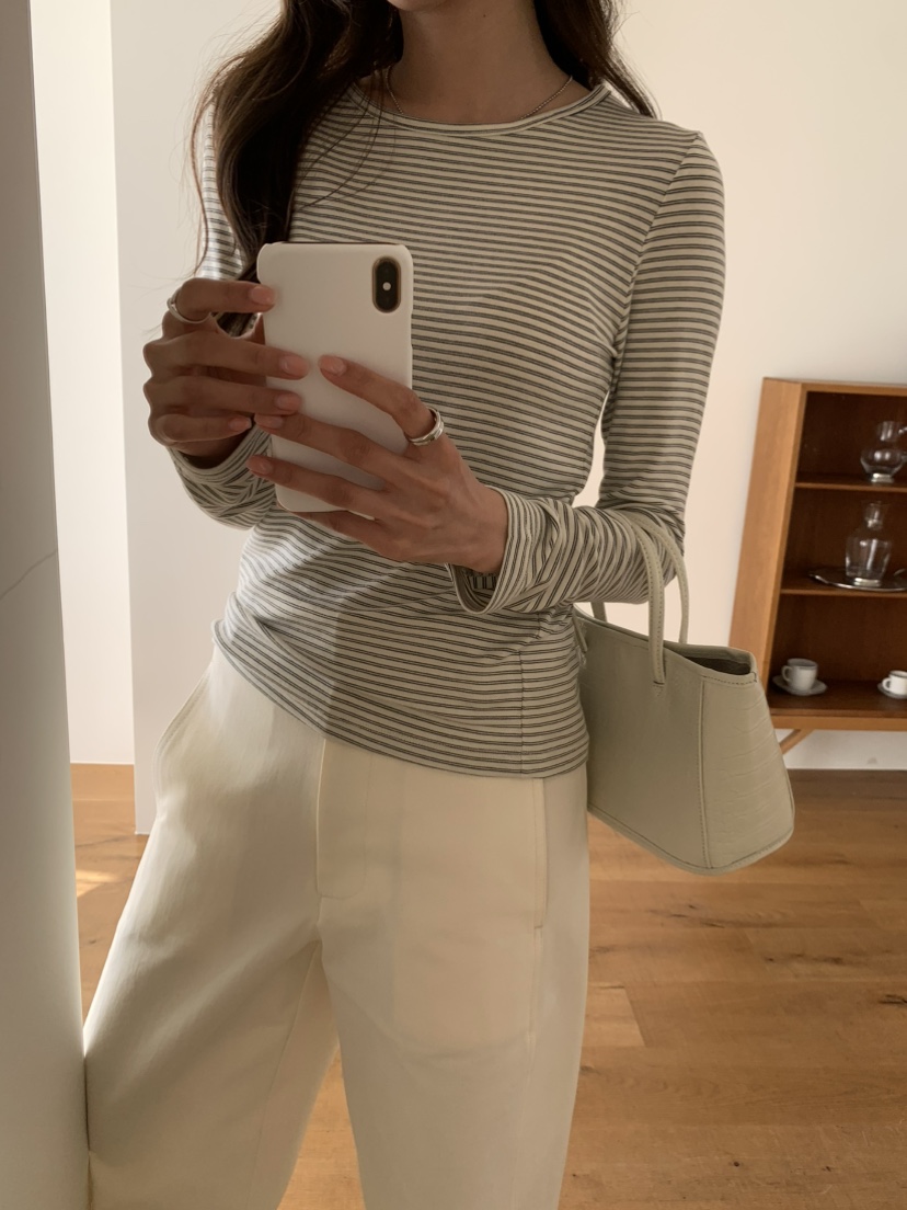 NOTICE東大門實拍女裝新款推薦人氣真品熱賣26春夏長袖T恤NOTICE長袖T恤