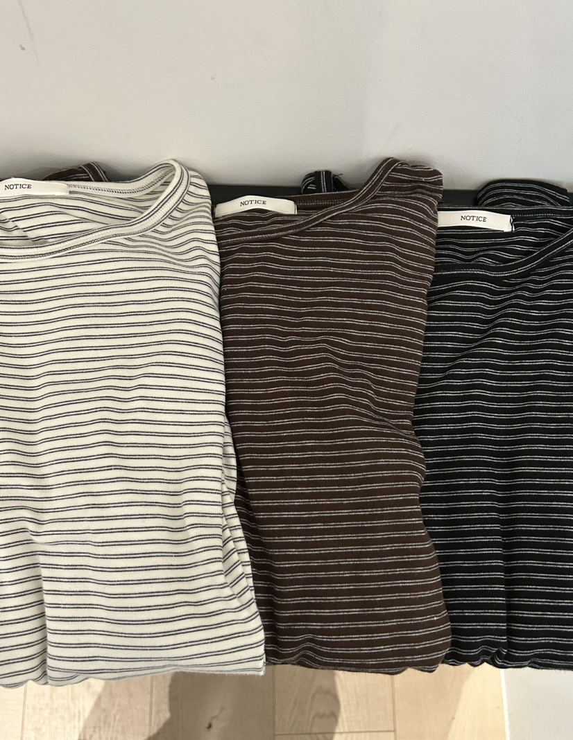 NOTICE東大門實拍女裝新款推薦人氣真品熱賣26春夏長袖T恤NOTICE長袖T恤