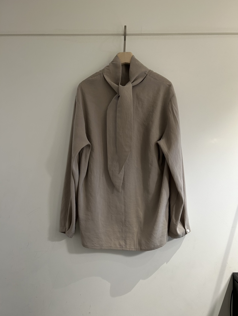 NOTICE東大門實拍女士新品職業人氣熱賣26春夏襯衫蕾絲衫系帶NOTICE襯衫/蕾絲衫圖色3