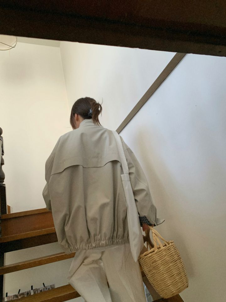 MARE韓國代購女士新款時尚休閑人氣26春夏真品夾克格紋短款MARE夾克