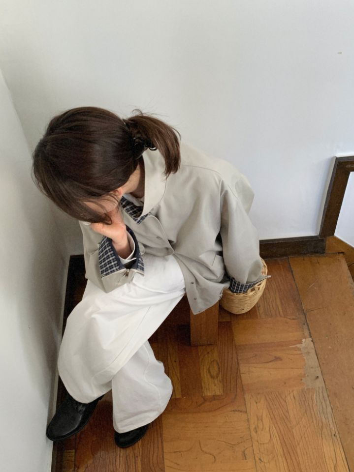 MARE韓國代購女士新款時尚休閑人氣26春夏真品夾克格紋短款MARE夾克