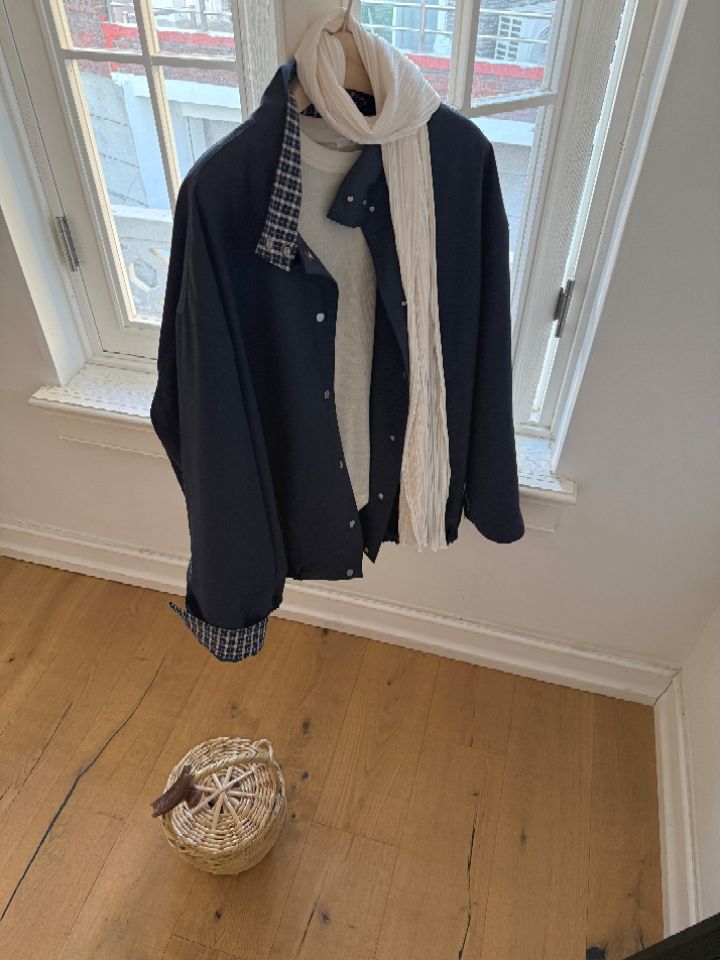 MARE韓國代購女士新款時尚休閑人氣26春夏真品夾克格紋短款MARE夾克